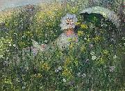 Claude Monet Dans la prairie Sweden oil painting artist